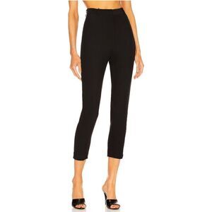 Alexander McQueen High‎ Waisted Cigarette Pant in Black